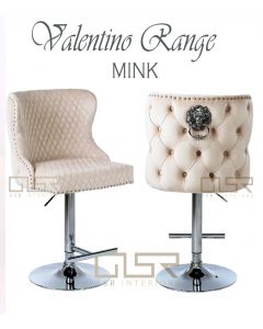 Valentino Mink Velvet Bar Stool