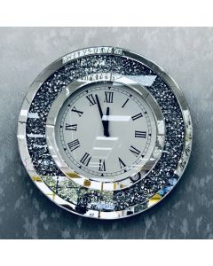 Crushed Diamond Round Wall Clock
